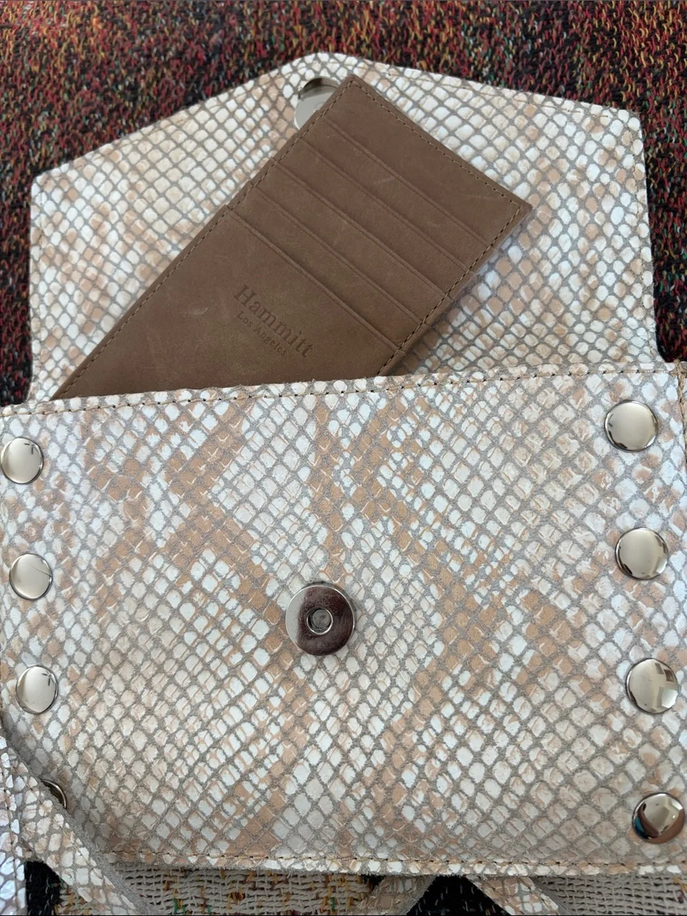 Hammitt Snake Print  Grommett Envelope Conv. Clutch Bag Crossbody bag